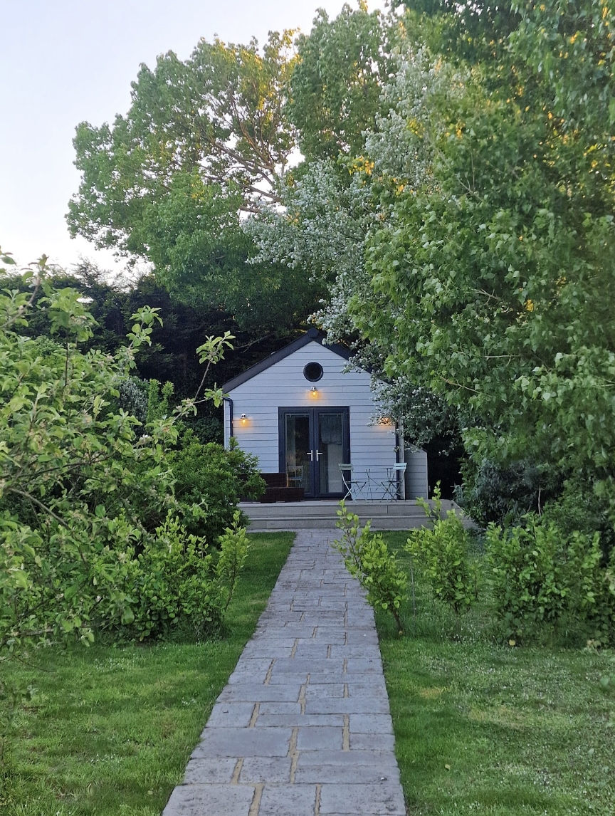 Garden room set in mature Guernsey garden