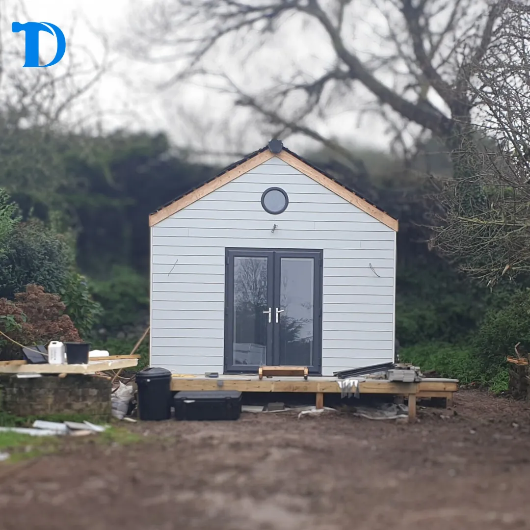 Exterior cladding installed with contrast timber eaves