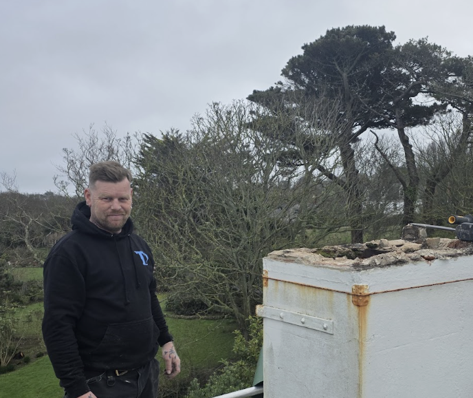 Portrait of Gary on site in Guernsey